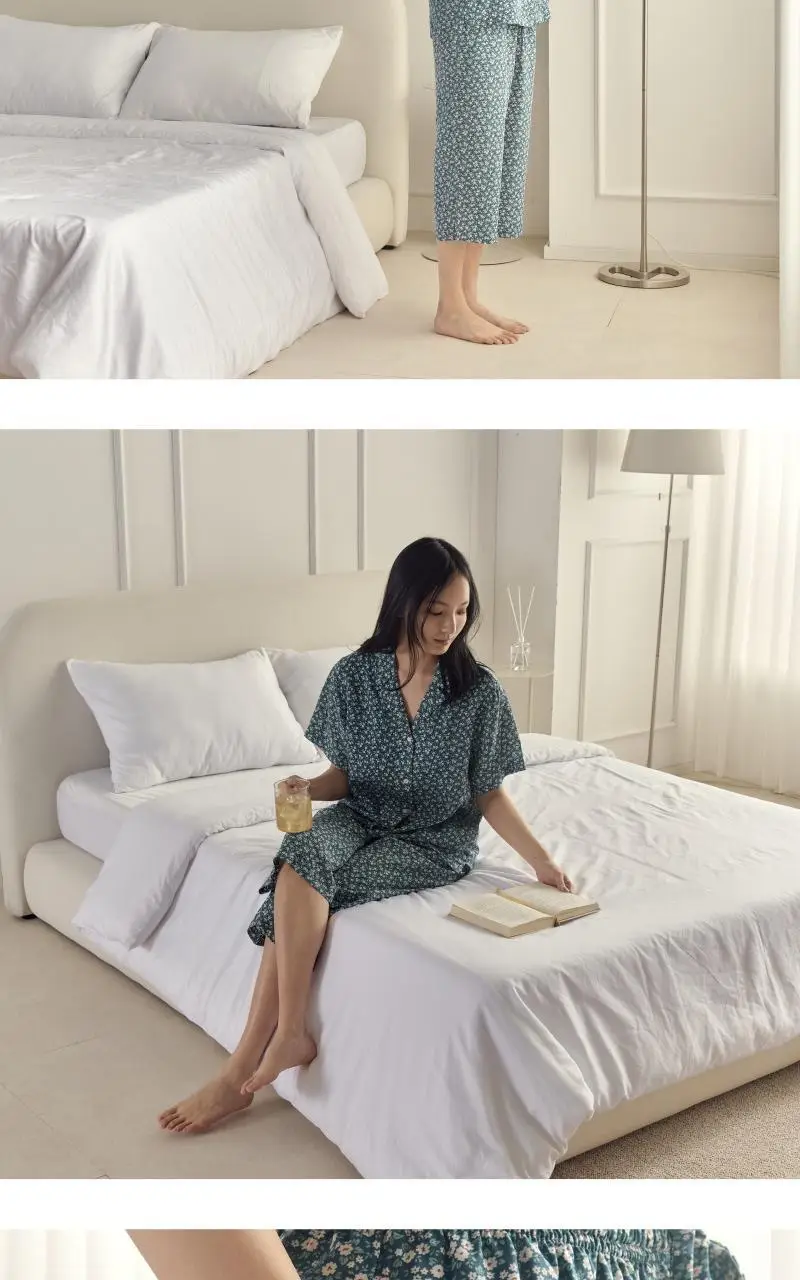 [모던하우스] L 모달100% 부드럽고 시원한 7부바지 네이비꽃 상세페이지 14